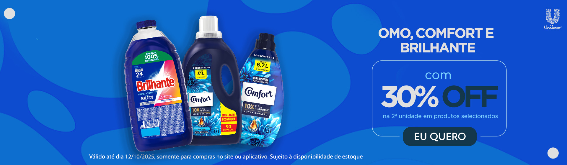 Unilever - Omo, Comfort e Brilhante 12/10